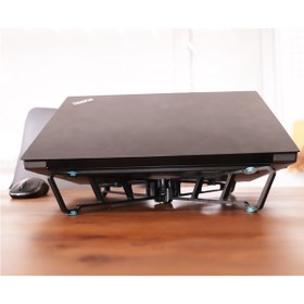 Resim Evmarketi Kaymaz Tabanlı Katlanabilir Laptop Standı-notebook Yükseltici 