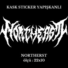 Resim Motor Kask Sticker NORTHEAST 