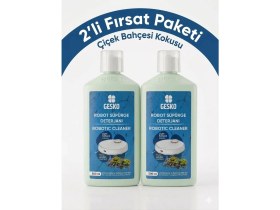 Resim Gesko Çiçek Bahçesi Kokulu Robot Süpürge Deterjanı 2x500 ml Yüzey Temizleme Özelliği ile 