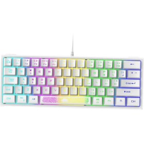 Resim Yeajion 62 Anahtar Oyun Klavyesi% 60 Düzen Beş Sıralı Su Geçirmez Tipist Siyah (Yurt Dışından) 