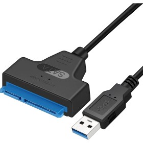 Resim Aogo USB 3.0 Sata Çevirici Kablo 2,5 Inç SSD ve HDD Için Sata - USB Adaptör Kablosu 2.5 Sata HDD USB 