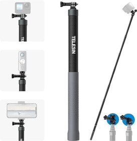 Resim Selfie çubuğu/tripod 3 m uhlíkové vlákno Telesin GP-MNP-300-3 