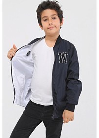 Resim Benitto Kids Benittokids Çift Taraflı Erkek Çocuk Yağmurluk 51268L Lacivert-Beyaz 