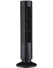 Resim Kule Tipi Usb Ektrik Fan Yapraksız Klima Fanı Modhxt Siyah 