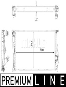 Resim BEHR Mahle Cr1923000p (8MK376792-261) Su Radyatoru ( Bmw 17117547059 8mk376792261 (wc113763) 