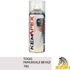Resim KEMAPEX Togg Pamukkale Beyazı Rötüş Sprey Boya 400Ml 