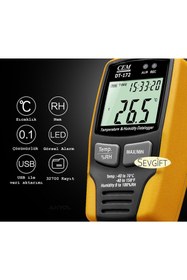 Resim Sevgift Cem DT-172 Sıcaklık ve Nem Kayıt Cihazı 