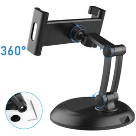 Resim Kupa Tablet - Ipad Standı Metal Protatif Masaüstü Ayarlanabilir Metal Ayaklı Stand 