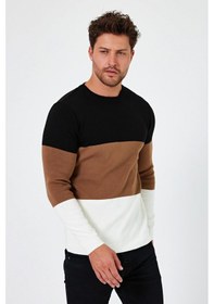 Resim Alexander Gardi Alexandergardı Bisiklet Yaka Renk Bloklu Regular Fit Kazak E24-eze-05 001 