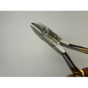 Resim Haircraft Hc00507 Çelik Yarım Sarı Kalın Desen Tırnak Pensi 12 Cm 
