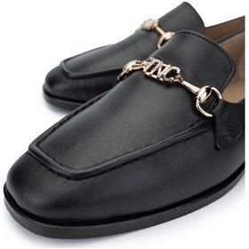 Resim Tamer Tanca Kadın Hakiki Deri Siyah Deri Loafer Ayakkabı 945 131-11114 Bn Ayk Sk24-25 Sıyah Dr Siyah 