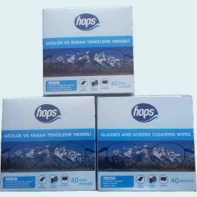 Resim Hops Gözlük ve Ekran Temizleme Mendili 3kutu 