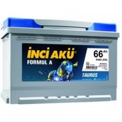 Resim 12V 66 AH (Alçak Tip) İnci Akü 1011163 