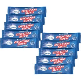 Resim Temis Yeni Nesil Silikonlu Konsantre Oto Cam Suyu Ultra Etkili ( 10 Paket = 40 Litre ) 