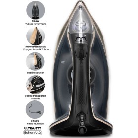 Resim Goldmaster Ultrajett Gm -7636 Buharlı Ütü 