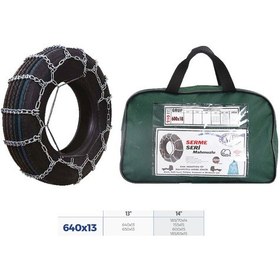 Resim Knk2 640x13 Patinaj Zinciri Binek Ve Hafif Tic.araç Serme 13-14 Jant 640x13 Zincir Ebatları İçin Resime Bakınız 
