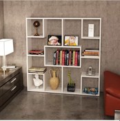 Resim Dekorister Optimist Kitaplık Beyaz 