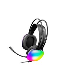 Resim Lecoo HT409 USB Kablolu Mikrofonlu Kulak Üstü RGB Gaming Kulaklık 