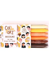 Resim Colorz 6'lı Ten Renkleri Doğal Balmumu Sert Kalem Pastel Boya Seti 