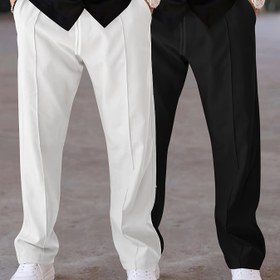 Resim Erkekler İçin Şık Günlük Outdoor Uzun Pantolon Takımı, İki Parçalı Erkek Pantolon Seti 