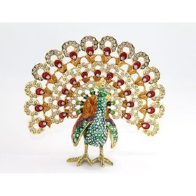 Resim Swarovski Taşlı Tavuskuşu Model 3 