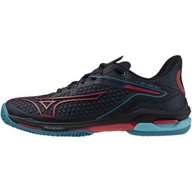 Resim Mizuno Wave Exceed Tour 6 Erkek Padel Ayakkabısı Siyah / Kırmızı Çok Renkli 