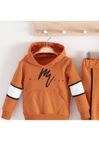 Resim 3-18 Ay Erkek Bebek Takımı Mini Zeo 2'li Kahverengi Kahverengi 