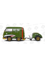 Resim Solido S1810901 1/18 Volkswagen Kool Kombi 1950 Army Fighter 