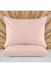 Resim %100 Natürel Cotton Pamuk 2 Adet 35x45 Cm Lüx Yastık Kılıfı Pillow Case Pembe 