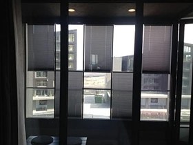 Resim Pliper Gri - Plise Cam Balkon Perdesi Yapışkanlı 3400016 (120 x 260) 