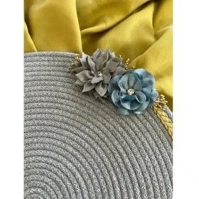 Resim MCM Group Decohandy 39CM Çiçekli Jüt Örme Supla Amerikan Servis 