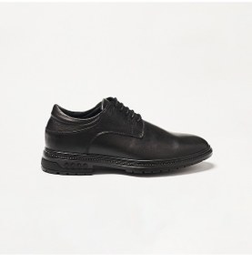 Resim Oxford Klasik Erkek Og-354 John May Siyah Deri Siyah 