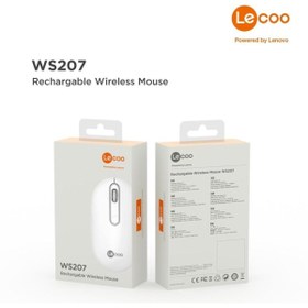 Resim Lenovo Lecoo Ws207 Şarj Edilebilir Kablosuz Mouse Siyah 