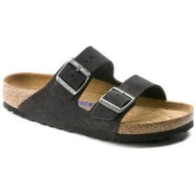 Resim Birkenstock Arizona Suede Leather Erkek Koyu Gri Terlik 