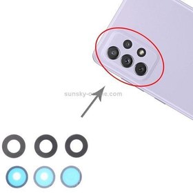 Resim Samsung A725 A72 Arka Kamera Camı ( Çıtasız Sadece Cam) 