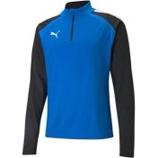 Resim Puma Teamliga 1 4 Zip Top Erkek Futbol Antrenman Uzun Kollu Tişört 65723602 Mavi 