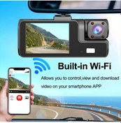 Resim Arabalar İçin 3lens Dash Kamera Wifi Video Kaydedici 1080p Araba Dvr'ı Araç X170-wıfı-3cam-32g 