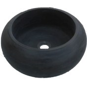Resim Bazalt Siyah Bombeli Lavabo 