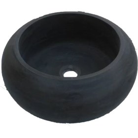 Resim Bazalt Siyah Bombeli Lavabo 