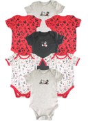 Resim George Bebek Disney Mickey Mouse %100 Pamuk 7'li Bodysuit /zıbın 