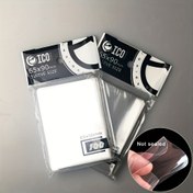 Resim MTG & TCG için 100 adet 65x90mm Reçine Kart Kılıfları - Masa Oyunu Kartları için Dayanıklı Bariyer Koruyucular, Şeffaf ve Çizilmeye Karşı Dirençli Tasarım, Kart Koruma Kılıfları | Şeffaf Kılıflar | 