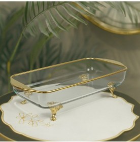 Resim Elta Collection Mini Ayaklı Sunum Servis Ve Derin Borcam Gold 