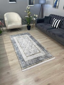 Resim R-LENA - Kaymaz Deri Taban Makinede Yıkanabilir Salon Oturma Odası Mutfak Halısı - QUANTUM SERİSİ / SAÇAKLI / 160x230 (4m²) 