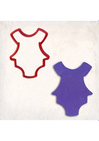 Resim Bebek Bodysuit Kurabiye Kalıbı Şekillendirici Kopat KIrmızı 