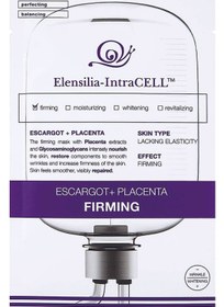 Resim Elensilia Escargot + Plasenta Sıkılaştırıcı, Aydınlatıcı Yaprak Maske Intracell Placenta Mask 