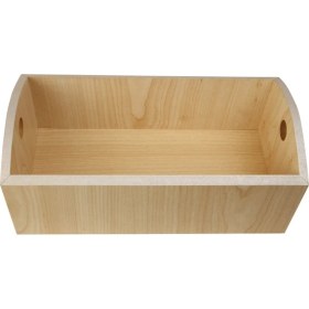 Resim Selenaev-kur Ahşap Akça Ekmek Sepeti 