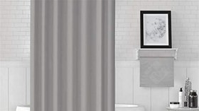 Resim Jackline Banyo Duş Perdesi 0010 Gri Çift Kanat 2x120x200 