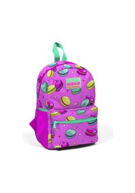 Resim Coral High Kids Açık Pembe Su Yeşili Makaron Desenli İki Bölmeli Yuva Sırt Çantası 23325. 