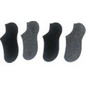 Resim Ozzy Socks 4 Çift Dikişsiz Simli Kadın Bambu Görünmez (Sneaker) Spor Ayakkabı Çorabı 