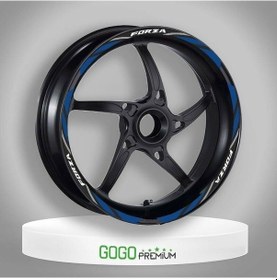 Resim Gogo Jant Şeridi Mavi-siyah Honda Forza 250 